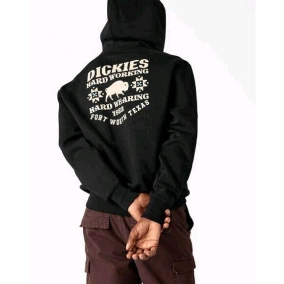 Dickies Graphic Hardworking Hard Wearing 1922 Fort Worth Texas Hoodie Men’s XL - Picture 2 of 6